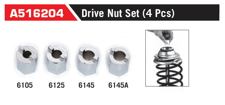 A516204 Drive Nut Set (4 Pcs)